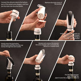 Electric Wine Aerator Pourer Rechargeable 3-In-1 Wine Decanter Dispenser Preserver Penguin Shape V1188-MS-227-2211