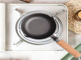 Cast Iron Pot Even Heating Multifunctional Non Stick Pot for Stir Frying Kitchen Supplies 18 X 5cm / V1294-YM0901-3118240122213