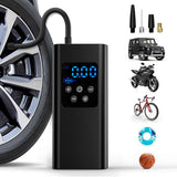 Bicycle pump - Portable digital air pump for cars, handy and wirelessly rechargeable, suitable for V1189-WXF-260203-00130