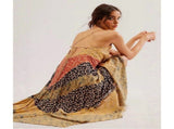 Women Y2k Floral Smocked Maxi Dress Shoulder Tiered Ruffle Midi Sun Dress Boho Casual Beach Long V1366-AZ2-W-14467