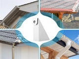 (25 pcs) White Aluminum Gutter Wedge for 5 Inch K-Style Gutters- Use to Level Your Rain Gutters When V1192-AZ-W-7137