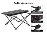 Weisshorn 3pc Camping Table Chair Set Outdoor Folding Aluminium Portable Picnic CAMP-MOON-BKX2-ALUM-40