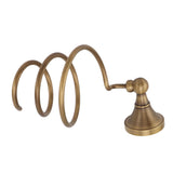Hair Dryer Holder Wall Mounted Copper Hair Dryer Storage Rack Holder Spiral Hair Care Tools Hanger V1294-YM0901-3112230057211