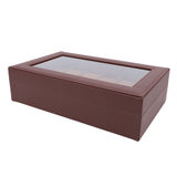 Watch Box with Watch Pillows Vintage Brown Leather 12 Slot Watch Case for Watch Display Storage V1294-YM0901-3117250163711