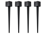 Fence Post Anchor Ground Spike 4 Pack 36 x 4 x 4 In Metal Fence Stakes V952-FXDD35YC36YCP7NVLV0