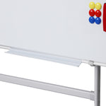 90x120cm Standing Whiteboard with Wheels Magnetic Double-Sided Erase Board WB-90X120-FRAME-AB