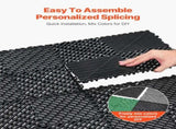 Interlocking Drainage Mat, 31 x 31 cm Modular Interlocking Cushion, 24 Pcs Splicing Drainage Mats, V952-CKPSD12X12INM0OD3V0