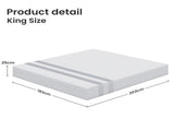 25cm King Reversible Gel Memory Foam Mattress BedStory Medium & Firm XFGH-MA-H-MF-25-K-WH