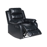 Chelsea 3R1R1R Seater Finest Leatherette Recliner Feature Console LED Light Ultra Cushioned V43-SET-CHLS-3-1-1-BL