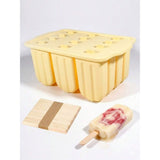 12-Pack Silicone Ice Pop Mold DIY Ice Lolly Maker with 50 Reusable Sticks V1370-AZ4-25407