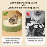 Pink Pig Cat Scratcher Bed - Cute Animal Design Sisal Pad for Scratching & Resting 40*40*10cm V888-ELOSUNG10420