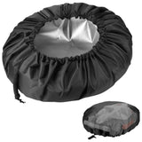 Outdoor Lawnmower Cover Polyester Oxford Cloth Waterproof Protective With Drawstring Outdoor V1192-AZ-W-23610