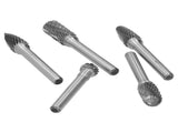 5Pcs/Set Tungsten Steel Grinding Burr Rotary Grinders 6MM Shank Head Rotary Cutter V1294-YM0901-3111200215711