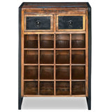 Wine Rack For 16 Bottles Solid Reclaimed Wood 43_244831