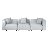 Artiss Modular Sofa Chaise Set 3-Seater Grey SBED-E-FA-02-3S-GY