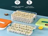 Refrigerator Food Shelf Dumpling Storage Box 3 Layered Stackable Food Storage Box Tray Container V1294-YM0523-10342933