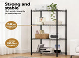 Artiss 4-Tier Shelving Unit Adjustable Garage Storage Shelves Kitchen Rack Steel SU-60X120-BK
