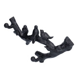 Decorative Hook Black Bird Branch Shape Three Dimensional Wall Mounted Home Decoration V1294-YM0523-3117210199711