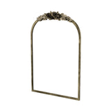 Elegant Rose - Designed Baroque Brass Arched Mirror Size Large V767-YSJ-Z113