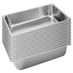 SOGA 12X Gastronorm GN Pan Full Size 1/1 GN Pan 15cm Deep Stainless Steel Tray GASTRONORMPANS5405X12