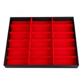 18 Grids PU Leather Eyeglass Glass Display Storage Cases Folding Cover Sunglasses Box Organizer V1294-YM0717-10031477