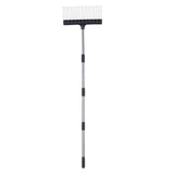 Rake for Leaves 22 Tines 16.3 Inch Wide Steel Wire Garden Rake with 5.2FT Long Handle for Lawn Yard V1294-YM0901-3111260001411