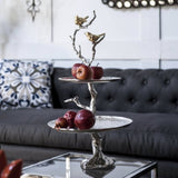 BIRD AND TREE CAKE STAND V742-76369