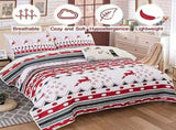 Vintage Christmas Print Queen Bedspread Set V745-MAC090218Q13U