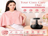 2 pcs Relaxing Winter Set - Pink Nursing Cape and Black Mini Humidifier Soothing Soft Postpartum V888-ELOSUNG53437