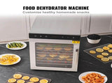 10 Trays Food Dehydrator Machine Stainless Steel 800W Jerky Fruit Drying V952-SPF100548800WDQGIV3