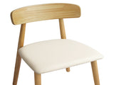Levede 2x Dining Chairs Kitchen Chair Natural CH1113-2-NT