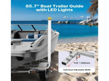 Boat Trailer Guide, 1670mm with LED Light Trailer Guide Poles, 2PCS High-Hardness Steel Guide-Ons, V952-CTCDGDLXBS60WOR5F001Y3