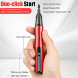 Reciprocating Sander, Mini Detail Sander Tool, USB Quick Charging Electric Sanding Pen for Grinding V1370-AZ4-07558