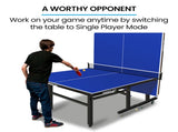 Proflex Table Tennis Table, with 4 Player Ping Pong Paddle and Pingpong Ball Pack V219-ATHTTBPFT1IA