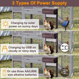 Automatic Chicken Coop Door Opener with Gate Light Sensor Remote V178-66820