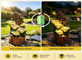 Gardeon Solar Fountains Water Features 4-Tier Cascading Flower Bowls 55cm FOUNT-A-FLOWER-BR