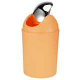 Mini Flip Lid Home Living Room Bedroom Desktop Bedside Plastic Trash Can Garbage BinOrange V1294-YM0901-3117200123612