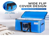 Moving Bags Heavy Duty Extra Large , 4 Pack Blue Moving Totes Bag, with Visible Window Zippers V1192-AZ-W-25143