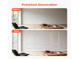 Wall Molding 3 Pack, Wainscoting Panels Kit, Lightweight Paintable Polystyrene, Easy to Install V952-QMSTJBYX2X1D4KCQL001V0
