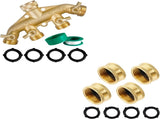 Brass Garden Hose Splitter Brass Garden Hose End Caps V1258-DP02-C-189