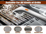 Electric Steam Grill Brush with Stainless Steel Bristles & 3000mAh Rechargeable Battery Powerful V1107-CS-DDZQSKS