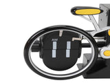 Modern Bicycle Flip Clock Creative Mechanical Desk Timepiece with Dual Rotating Wheels, Retro V1107-CS-ZXCZBHU