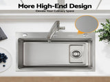 Cefito Kitchen Sink 304 Stainless Steel Bar Sink Millet Grain Water Basin Sink SINK-RG-6845T-SI