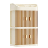 Cosmetic Storage Organizer Transparent Acrylic Cosmetic Storage Organizer Box 2 Layer Storage Box V1370-AZ4-17435