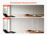 Wall Molding 3 Pack, Wainscoting Panels Kit, Lightweight Paintable Polystyrene, Easy to Install V952-QMSTJBYX2X1D4KCQL001V0