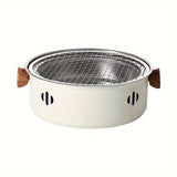 Portable mini tabletop barbecue grill, made of stainless steel, includes a grill mesh, designed for V1232-BXSSKL001