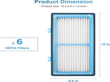 6 Pack AER1 ilter or Holmes AER1 Series, HAP30AT Total Air HEPA Type ilter or V1259-DP01-F-424