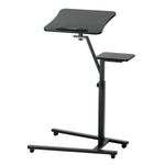 Artiss Laptop Desk Computer Table Height Adjustable Tiltable Mouse Board Black LA-DESK-2T-70-BK