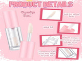 30 Pcs Pink 6ml Empty Lip Gloss Tubes with Wand Bulk Lip Refillable Gloss Containers Cosmetic V1258-DP02-C-3187