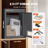 Through The Wall Drop Box, Heavy Duty Steel Through the Wall Mailbox with 2.8-7.9" 13" Combination V952-CQXBX1256316FDZEXV0